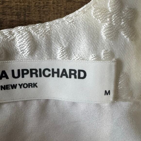 Amanda Uprichard Mabel Fit and Flare Floral Jacquard Mini Dress Size Size Medium - Picture 16 of 16